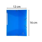 Chemise À Élastique 3 Rabats Polypropylène Chromaline - Format Pocket 12x16cm - Couleurs Assorties - X 25 - Exacompta