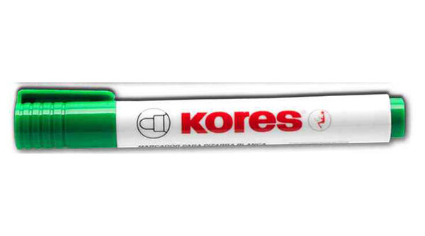 Marqueur pour tableau blanc Pte ogive 3mm Vert KORES