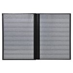 Album De Timbres Simili-cuir 32 Pages Noires - 22 5x30 5 Cm - Noir - Exacompta