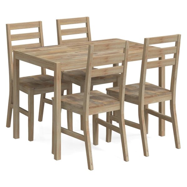 vidaXL Ensemble de salle à manger 5 Pièces Bois d'acacia solide
