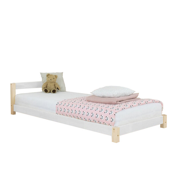 Lit enfant DREAMY 90 x 180 - blanc et naturel