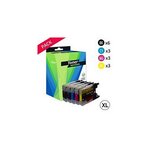 Compatible Brother LC1280XLVALBP Pack 15 cartouches Noir et couleurs