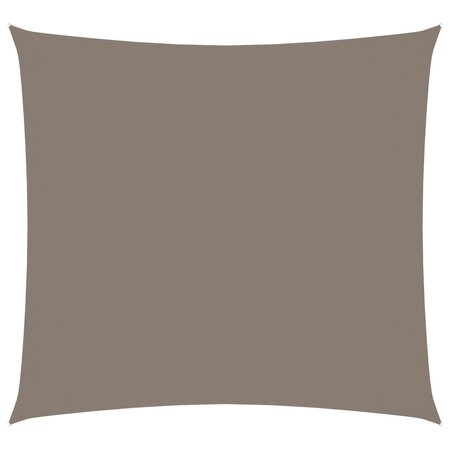 vidaXL Voile de parasol tissu oxford carré 4x4 m taupe