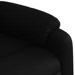 vidaXL Fauteuil de massage inclinable électrique noir similicuir