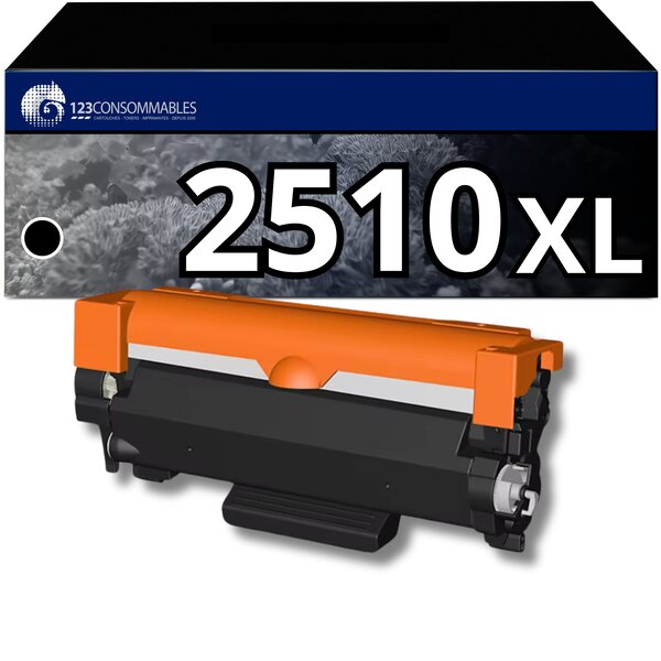 Toner compatible BROTHER TN2510XL noir