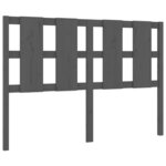 vidaXL Tête de lit Gris 125 5x4x100 cm Bois massif de pin