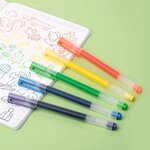 Xiaomi Pack de 5 Stylos Gel Haute Capacité - Pointe 0 5 mm - Haute Capacité - Séchage Rapide - Couleurs Assorties