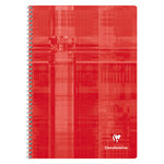 Cahier spirales clairefontaine metric - a4 21 x 29 7 cm - grands carreaux - 100 pages