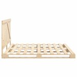 vidaXL Cadre de lit avec tête de lit 200x200 cm Bois de pin massif