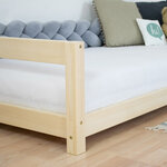 Lit enfant KIDDY 120 x 180 blanc et naturel