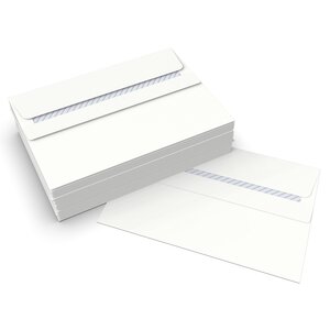 Lot de 100 enveloppe blanche 127x190 mm - La Poste