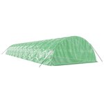 vidaXL Serre avec cadre en acier vert 100 m² 20x5x2 3 m