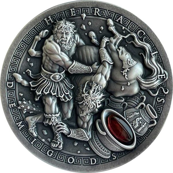 Pièce de monnaie en Argent 2 Dollars g 62.2 (2 oz) Millésime 2021 Demigods HERACLES