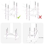 vidaXL Auvent latéral rétractable de patio 160 x 300 cm Blanc cassé