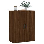 vidaXL Armoire murale chêne marron 69 5x34x90 cm