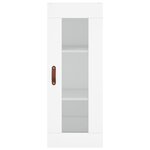vidaXL Buffet haut Blanc 34 5x34x180 cm Bois d'ingénierie