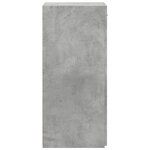 vidaXL Buffet gris béton 45x42 5x93 cm bois d'ingénierie