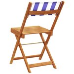 vidaXL Chaises de jardin pliantes lot de 6 tissu et bois massif