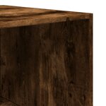 vidaXL Garde-robe chêne fumé 80x50x200 cm bois d'ingénierie