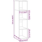 vidaXL Buffet blanc 30x41x124 cm bois d'ingénierie