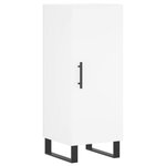 vidaXL Buffet haut Blanc 34 5x34x180 cm Bois d'ingénierie
