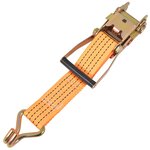 vidaXL Sangle d’arrimage à cliquet 10 Pièces 2 tonnes 8 m x 50 mm Orange