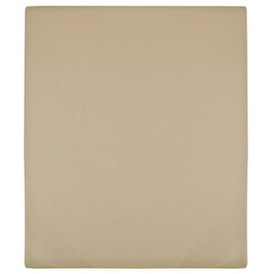 vidaXL Draps-housses Jersey 2 Pièces Taupe 160x200 cm Coton