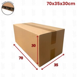 100 cartons caisse américaine 70x35x30 (fefco 201)