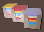 Lot de 1 bloc cube de 600 feuillets multicolores