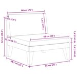 vidaXL Canapé central sectionnel et coussins gris foncé Bois d'acacia