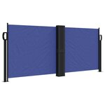 vidaXL Auvent latéral rétractable bleu 100x600 cm