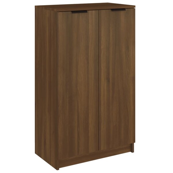 vidaXL Meuble à chaussures Chêne marron 59x35x100 cm Bois d'ingénierie