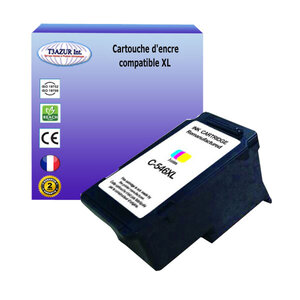 Cartouche compatible avec canon pixma mg3051 mg3052 mg3053 remplace canon cl546xl couleur - t3azur
