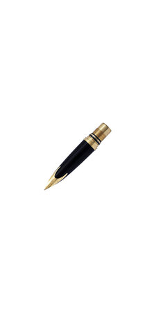 Waterman - carene - bloc plume - finition dorés - plume oblique large or 18k