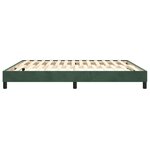 vidaXL Cadre de lit Vert foncé 160x200 cm Velours
