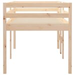 vidaXL Lit haut 75x190 cm Bois de pin massif