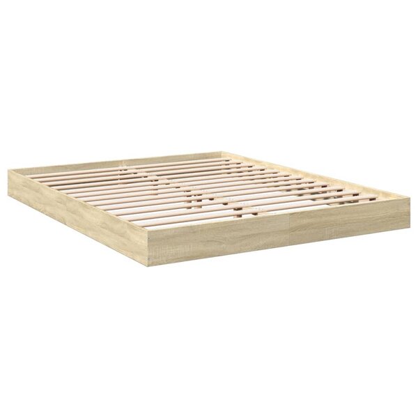 vidaXL Cadre de lit sans matelas chêne sonoma 160x200 cm