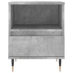 vidaXL Tables de chevet 2 Pièces gris béton 40x35x50 cm bois d’ingénierie