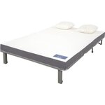 Banquette BZ 2 places - DUNLOPILLO - ReVEUR - Matelas Slyde 188 x 138 - Pearl noir