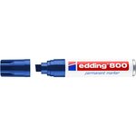 Marqueur Permanent 800 Corps Alu Bleu Pointe Biseau 4-12 mm x 6 EDDING