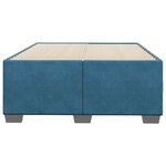 vidaXL Cadre de lit bleu 120x200 cm velours