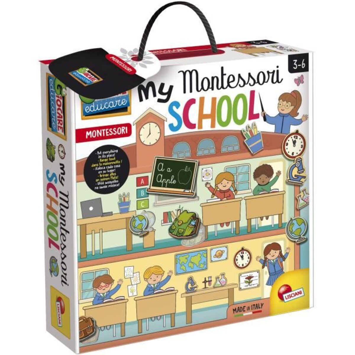 Lisciani – Montessori L'Alphabet - Jeu éducatif pour enfants à