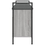 vidaXL Banc à chaussures sonoma gris 85 5x32x57 5 cm bois d'ingénierie