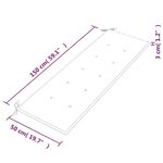 vidaXL Banc Batavia avec coussin rouge bordeaux 150cm Bois teck massif