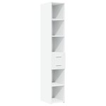 vidaXL Buffet haut blanc 30x42 5x185 cm bois d'ingénierie