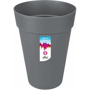Pot de fleur Plastique Rond Loft Urban Gris anthracite Ø 34 x 45 6 cm 23 l
