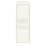 vidaXL Remise de jardin Blanc 55x52x174 5 cm Bois de sapin solide