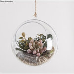 Mini Plante Grasse Succulente Artificielle Echeveria 4 x 2 5 cm
