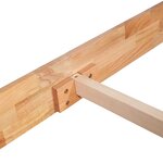 vidaXL Cadre de lit sans matelas bois de chêne massif 120x200 cm