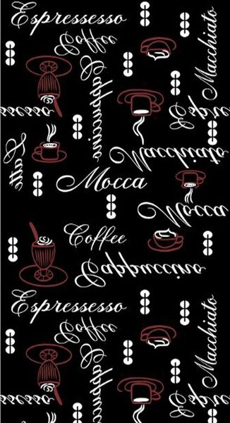 Tapis de cuisine 50 x 80 cm - Noir